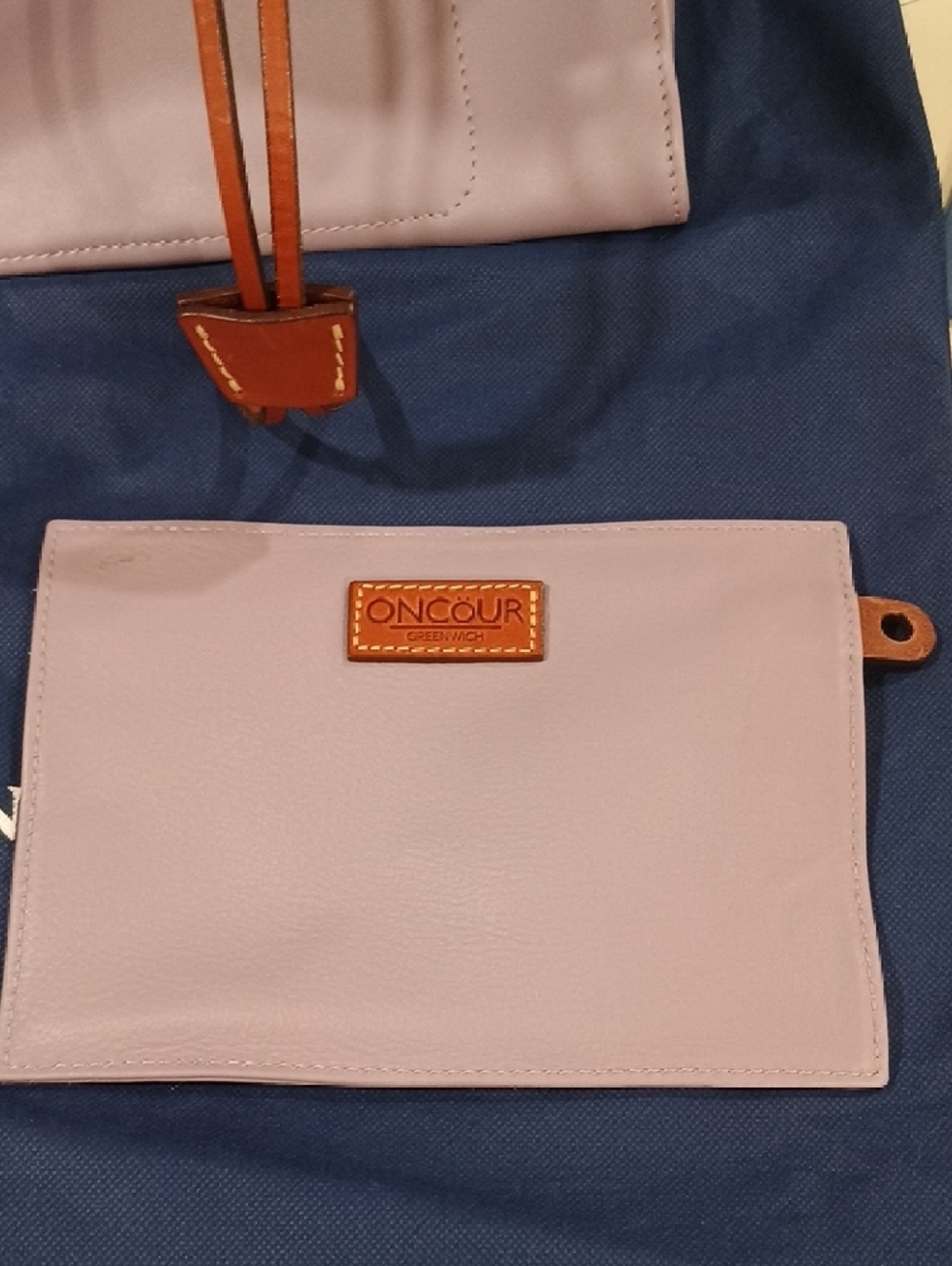 Rare Dooney & Bourke Lilac Leather Oncour Elba Mini Full Up2 Tote - Picture 2 of 7